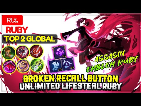 Broken Recall Button, Unlimited Lifesteal Ruby [ Top 2 Global Ruby ] ʀιz. - Mobile Legends