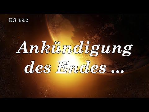 BD 4552 - ANKÜNDIGUNG DES ENDES ....
