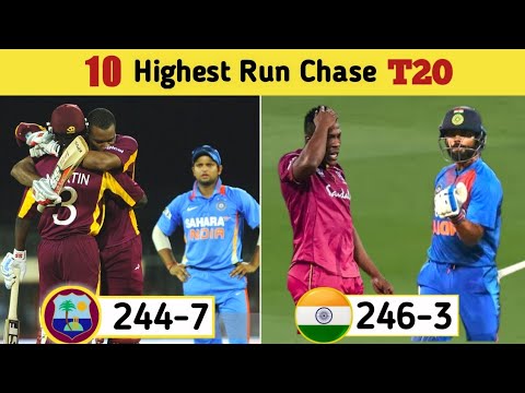 Top 10 Highest Run Chase in T20 Match ll Big T20 Matches ll By The Way