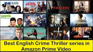 Best English Crime Thriller series in Amazon Prime Video
