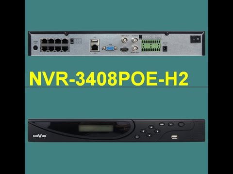 noVus NVR-3408POE-H2 Network Video Recoder
