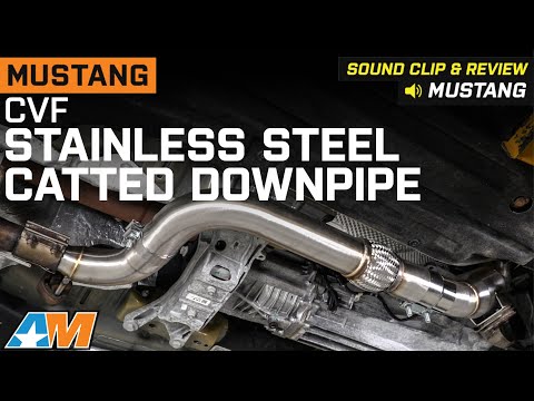 2015-2023 Mustang EcoBoost CVF 3-Inch Stainless Steel Catted Downpipe Review & Sound Clip