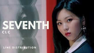 CLC 씨엘씨 - SEVENTH 일곱번째 || Line Distribution