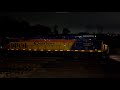 CSX 1973 Chessie System Heritage Unit leads M415 in the dark at Long Bridge Park | 6/22/23