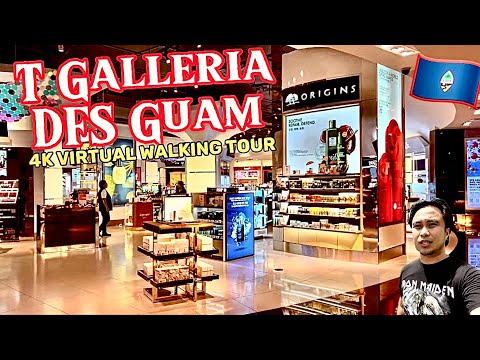T Galleria DFS Tumon Guam 🇬🇺 Passeio virtual a pé em 4K no coração de Tumon!