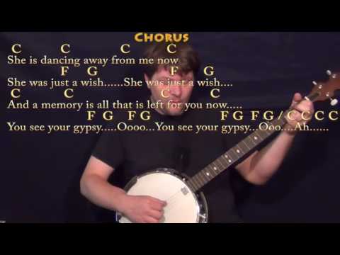 Gypsy (Fleetwood Mac) Banjo Cover Lesson in C with Chords/Lyrics