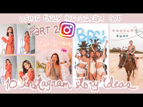 Creative Instagram Story Ideas PART 2 using ONLY the INSTAGRAM APP! | Angel Yeo
