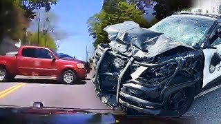 Stolen Truck Crashes Into Police Car: Cops
