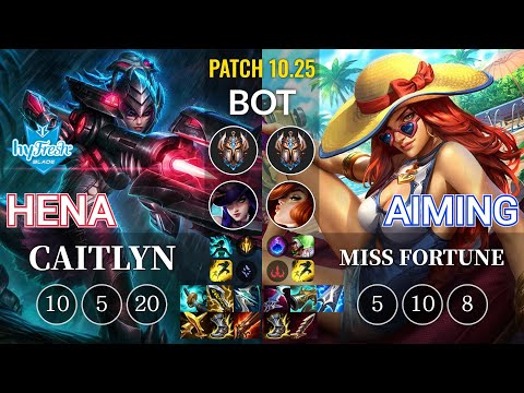 hyF Hena Caitlyn vs Aiming Miss Fortune Bot - KR Patch 10.25