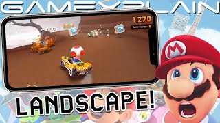 Let's Try Mario Kart Tour's NEW Landscape Mode Update!
