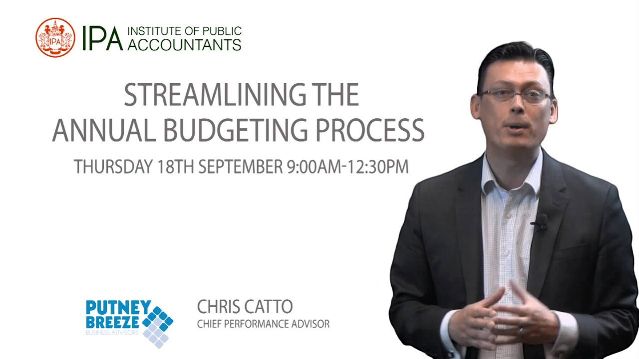 Streamlining the Annual Budgeting Process