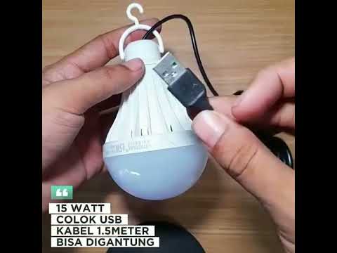 Mitsuyama Bohlam USB Kabel 1.5M Lampu Darurat LED