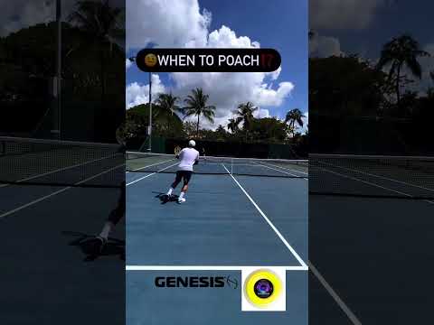 When To Poach!?   #tennistechnique #teamgenesis #genesistennis #hexainfinite #tennistips
