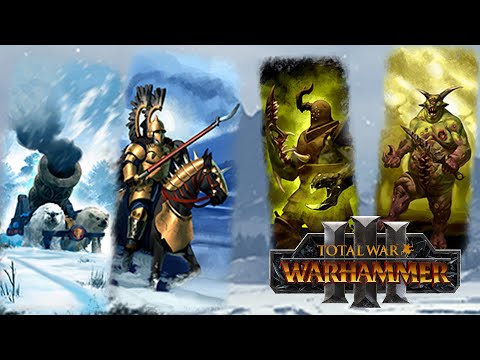 Kiting With BEARS - Kislev vs Nurgle // Total War: WARHAMMER 3 Land Battle