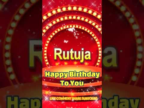 Rutuja Happy birthday to you Song With Names#ytshorts #happybirthday #viralvideo #birthdaysong
