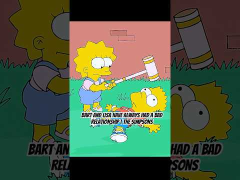 Bart and Lisa Have Always Had a Bad Relationship | The Simpsons#foryou #shortvideo #funny
