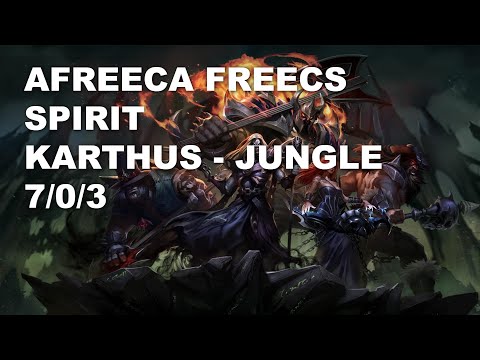 Afreeca Freecs Spirit Jungle Karthus vs Qiyana - KR Challenger Patch 10.8