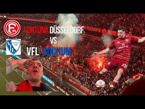 Dream goal and pyro show 🧨🔥 Fortuna Düsseldorf vs VfL Bochum 2nd Bundesliga stadium vlog 🏟️ 🔥