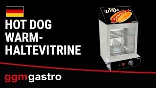 Parownik / witryna grzewcza do hot dogów 1,2 kW – 2 poziomy