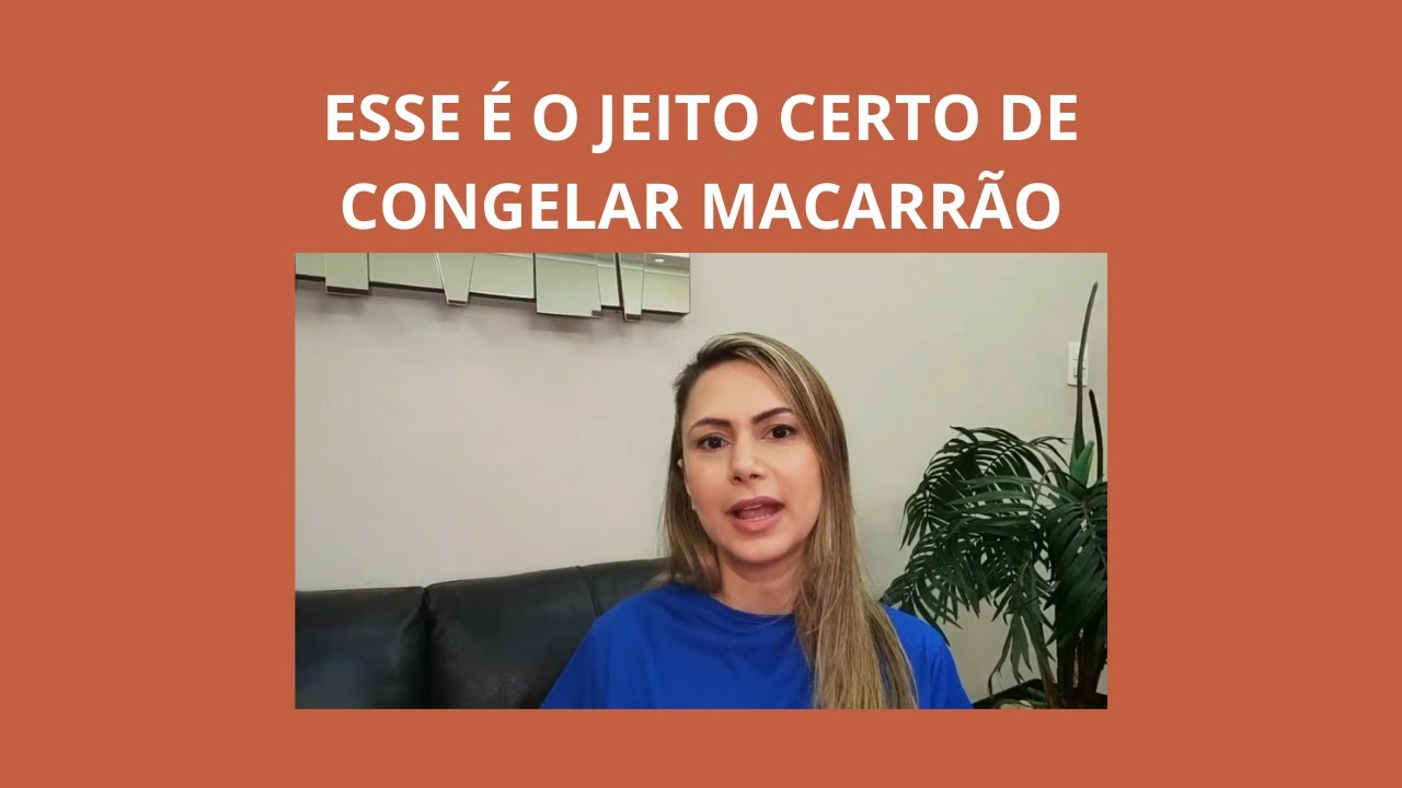 ESSE É O JEITO CERTO DE CONGELAR MACARRÃO | PAULA COURI