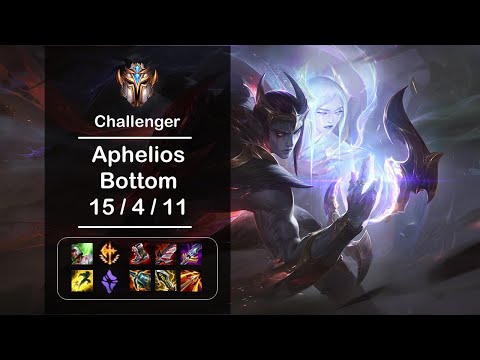 [4K] LOL Challenger Aphelios Bottom (15/4/11) Ep.192