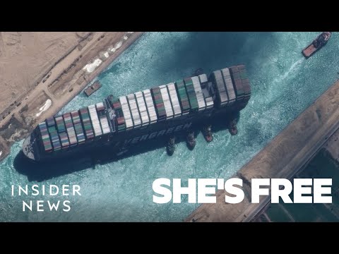 How The Ever Given Finally Made It Through The Suez Canal