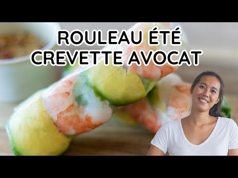 ROULEAU DE PRINTEMPS AVOCAT CREVETTE - Recette, sauce et le secret pour réussir le roulage🦐🥑