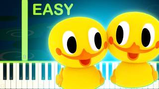 Patitos Cua Cua Cua Song - EASY Piano Tutorial