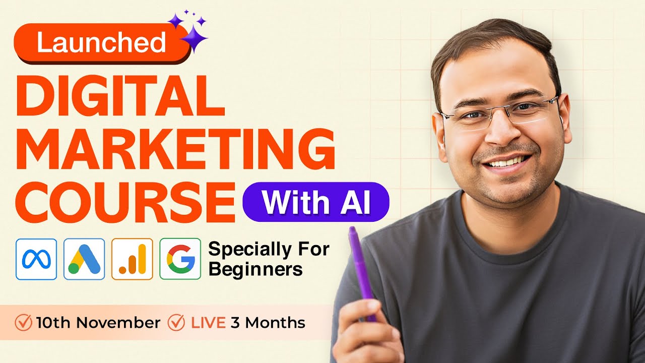Live Paid Batch of Digital Marketing Course for Beginners - Starting 10th November