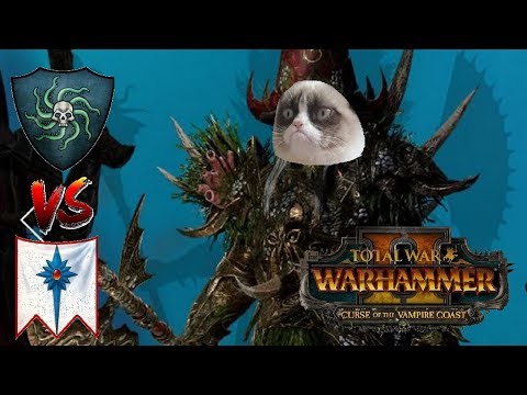 Vampire Coast vs High Elves | COUNT GRUMPILUS - Total War Warhammer 2