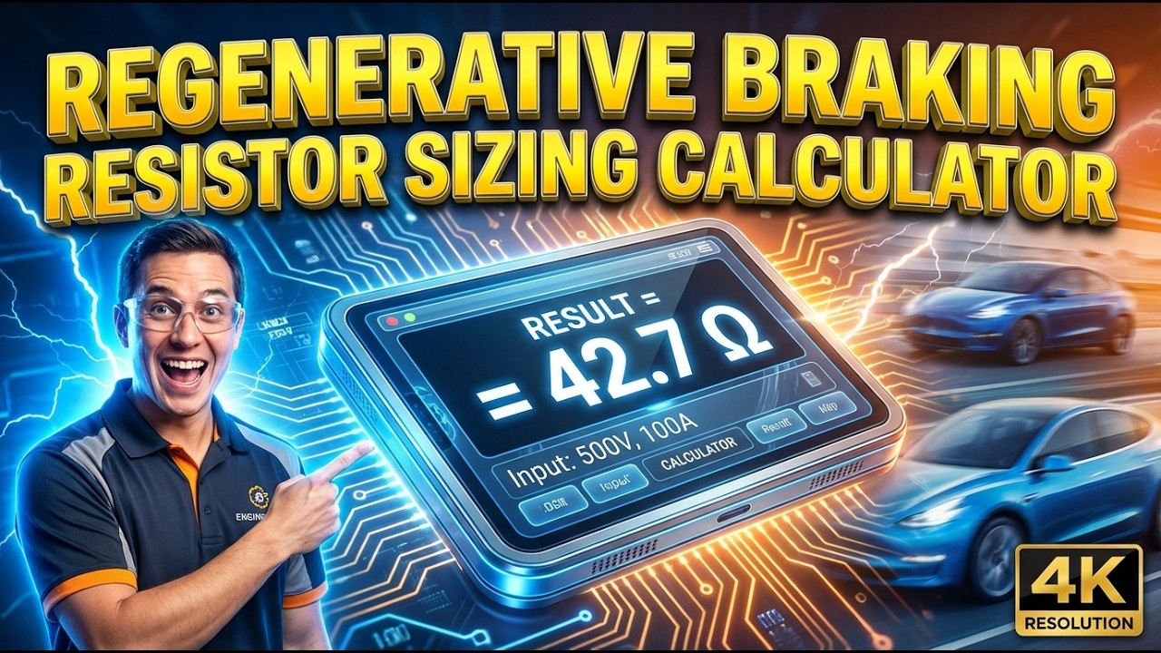 Regenerative Braking Resistor Sizing Interactive Calculator