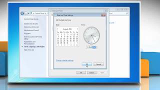 preview picture of video 'How to change date, time and time zone settings in Windows® 7'