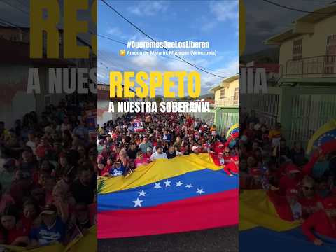 Así marchan en el municipio Piar del estado Monagas por la liberación del presidente Nicolás Maduro