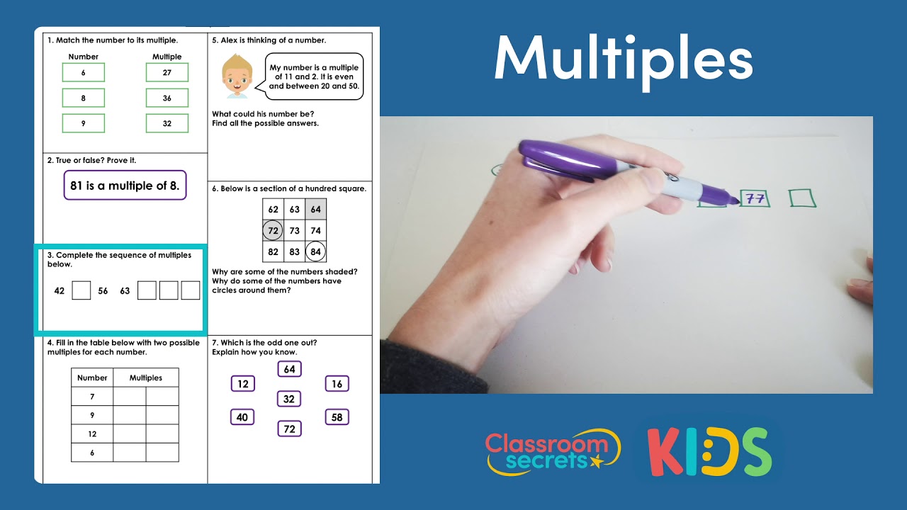 Year 5 Multiples Answer Video