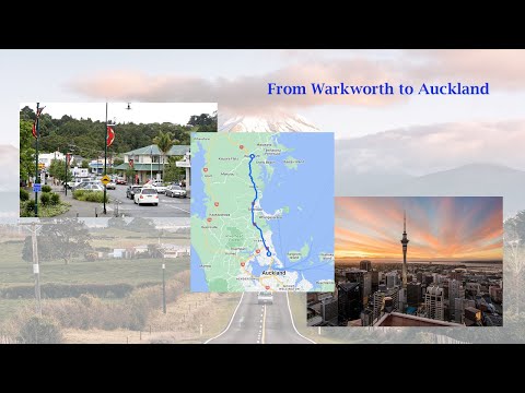 Driving from Warkworth to Auckland (New Zealand)