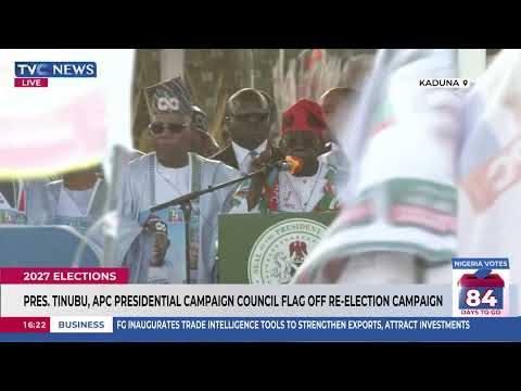 President Tinubu Delivers Powerful Speech At APC Campaign Flag-Off In Kaduna