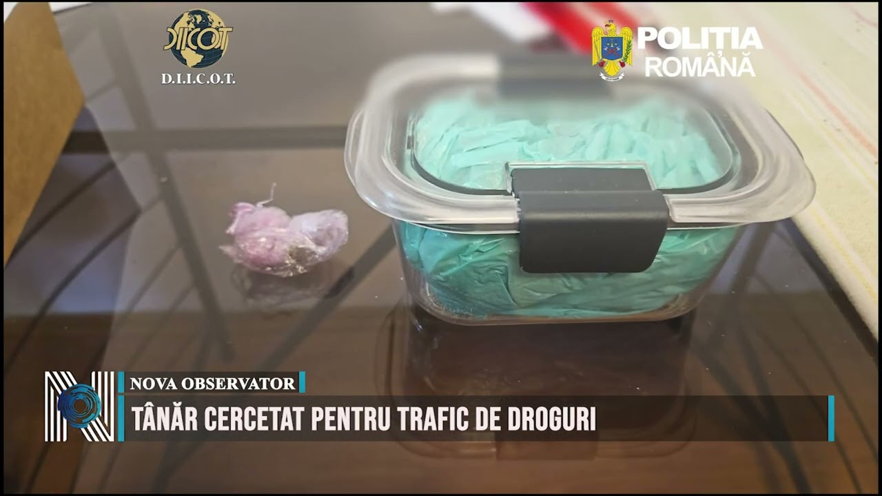 Tânăr cercetat pentru trafic de droguri