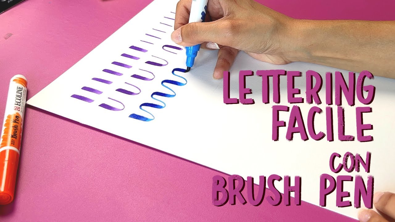 Lettering facile con le Brush Pen, quasi un tutorial (+ traccia da scaricare)
