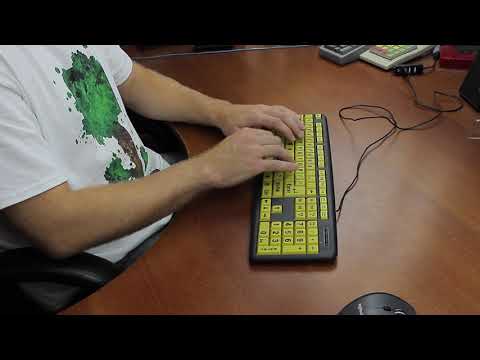 Typing Demo XL - EZ Eyes keyboard (shit domes) (ASMR)