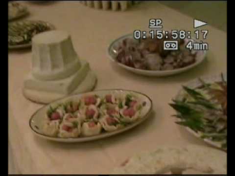 Buffet con sculture di sale