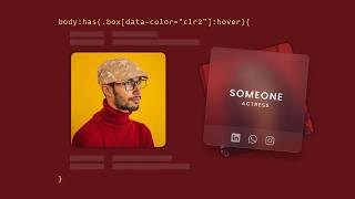CSS :has() Selector | Glassmorphism Card Hover Effects