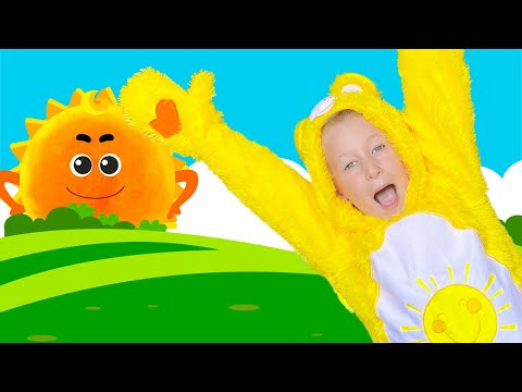 Anuta chante une chanson amusante Monsieur soleil | Comptines pour enfants