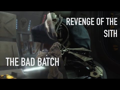 General Grievous “Time to abandon ship” Bad batch and Revenge of the sith side by side comparison