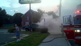 preview picture of video 'Car fire at advance auto in Elizabethtown'
