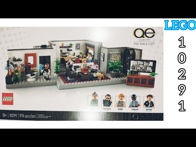Vídeo relacionado con LEGO Queer Eye - The Fab 5 Loft 10291 Kit de construcción (974 piezas)