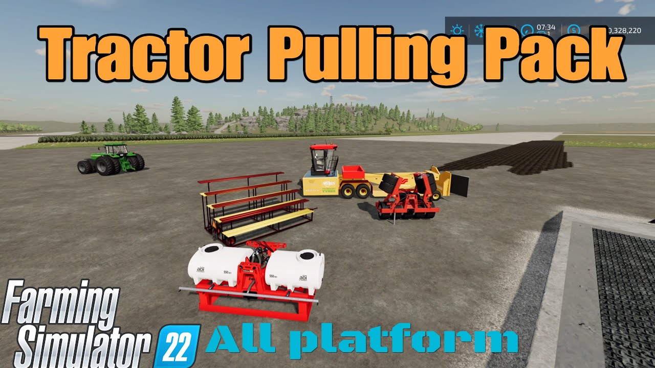 Tractor Pulling Pack / Mod for all platforms on FS22