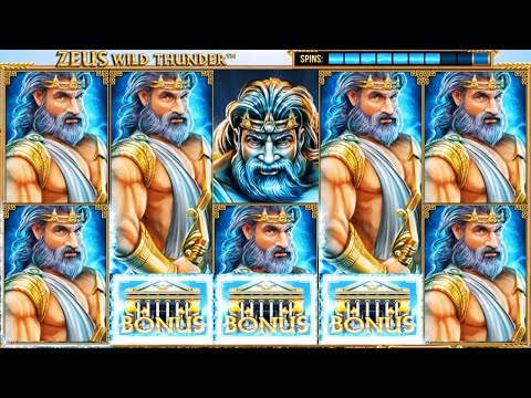 MEGA WIN Slot! Zeus Wild Thunder BONUS Strikes BIG!