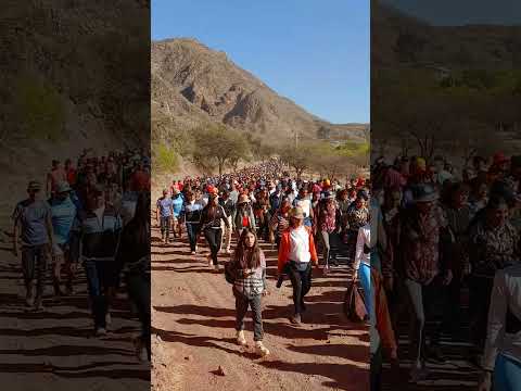 Peregrinación de la "Virgen India", saliendo desde Sanagasta hacia la ciudad capital de La Rioja🙏🏻