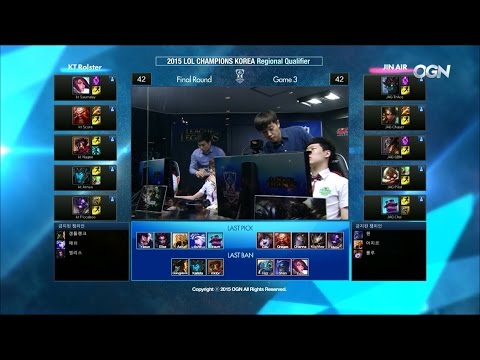 KT vs JAG Game 3 Highlights - KT ROLSTER vs JIN AIR GREEN WINGS – REGIONALS LCK Champions KR Summer