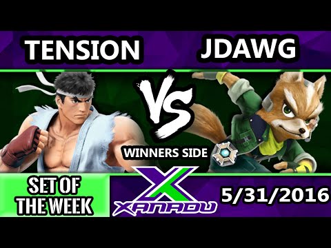 S@X 152 - Tension (Ryu) Vs. Jdawg (Fox) SSB4 Tournament - Smash Wii U - Smash 4